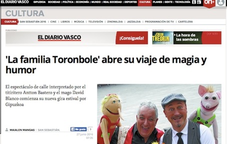 &#34;La Famiglia Toronbole-Diario Vasco